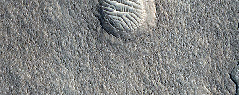 Layers in Crater Deposit North of Antoniadi Crater

