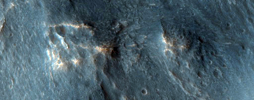 Southeastern Ejecta Feature of Noord Crater
