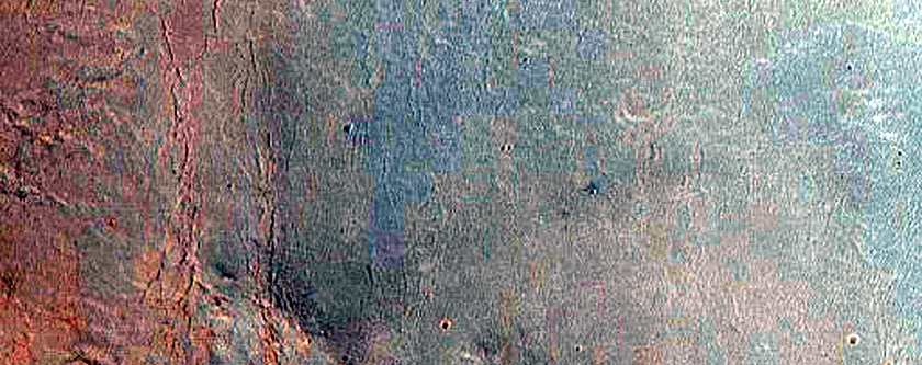 Streamlined Impact Ejecta Near Nili Fossae
