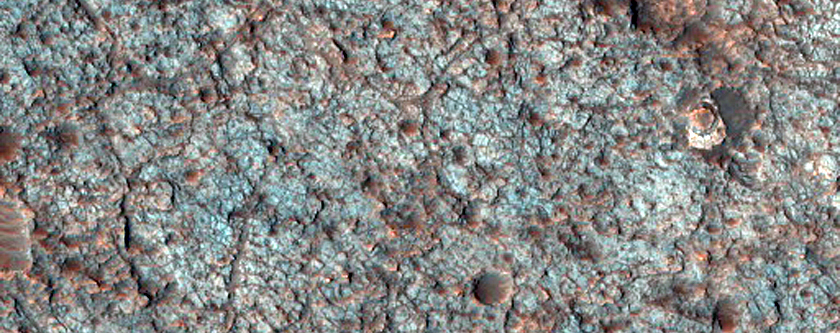Rocky Material on Crater Floors
