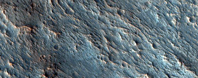 Sinuous Ridges on Two Intersecting Alluvial Fans