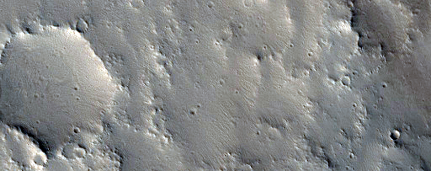 Craters in Jovis Fossae Region
