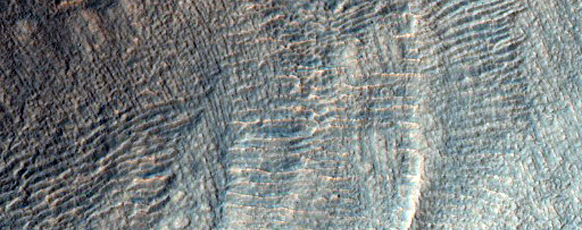 Mantled Deposits in Dao Vallis

