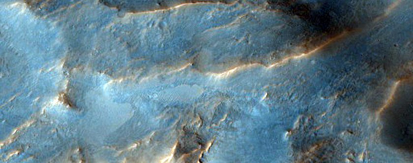Floor of Baldet Crater