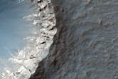 Crater Near Opportunity Landing Site