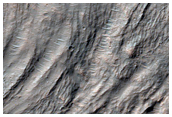 Landslide in Southern Mid-Latitude Crater
