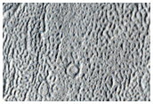 Lineated Valley Floor Material in Terrain North of Arabia Region
