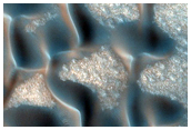 North Polar Dunes with Variable Packing
