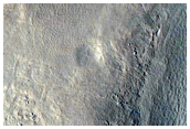 Gullies in Northern Mid-Latitude Crater in Tempe Terra
