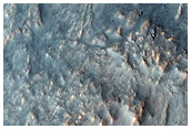 Fractures and Exposed Bedrock in Lyot Crater
