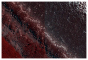 Exposure of North Polar Layered Deposits

