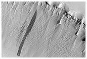 Troughs in Elysium Fossae
