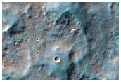 Secondary Craters and Ray From Hale Crater
