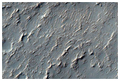 Landforms Southwest of Schaeberle Crater
