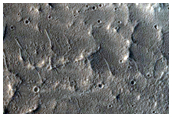 Crater Rim Northeast of Uranius Mons
