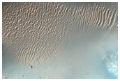 Crater Intersecting Flat-Topped Ridge in Schaeberle Crater
