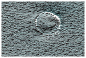 207-Meter Diameter Crater on North Polar Layered Deposits
