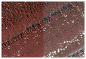 High-Latitude Exposure of North Polar Layered Deposits
