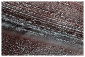 Exposure of North Polar Layered Deposits
