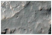 Apron of Material in Columbus Crater
