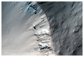Crater Exposing Bedrock Near Cross Crater
