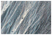 Channel and Stepped Fan in Graben Near Valles Marineris
