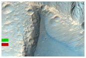Rocky Exposures in Tithonium Chasma

