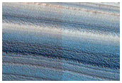 Exposure of North Polar Layered Deposits
