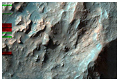 Possible Hydrated Silica Outcrop in Central Uplift of Elorza Crater

