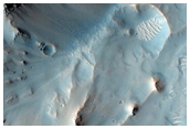 Well-Preserved Jijiga Crater South of Kasei Valles
