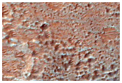 Possible Bench in Crater in Hesperia Planum
