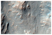 Western Ejecta of Well-Preserved 8-Kilometer Crater in Hesperia Planum
