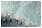 Monitor Slopes of Fresh Crater