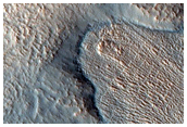 Gullies on Wall of Mesa in North Tempe Terra
