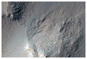 Jones Crater Central Peak and Surrounding Crater Floor
