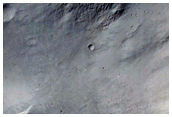 Bedrock Exposures in Crater Wall
