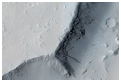 Crater with Blocky Interior in Marte Vallis
