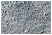 Deposit Inside Crater East of Schiaparelli Crater

