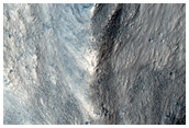 Small Channel in Wall of Orson Welles Crater
