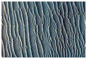 Dark Feature in Hebes Chasma
