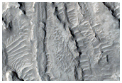 Possible Layering in Depression in Northern Arabia Terra
