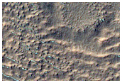 Layer Exposed in Crater Wall
