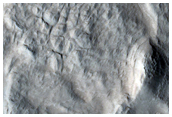 Ribbed Terrain in Depression in Northern Mid-Latitudes
