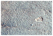 Layered Bedrock in Crater
