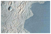 Stratified Material in Tithonium Chasma
