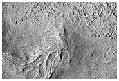 Innsiden av Flammarion-krateret
