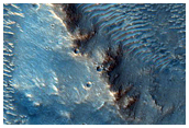Troughs North of Ganges Chasma
