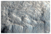 Crater Wall East of Isidis Planitia
