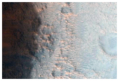 Crater Wall of Large Impact Crater in Acidalia Planitia
