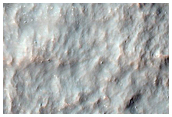 Eastern Rim and Ejecta of Resen Crater
